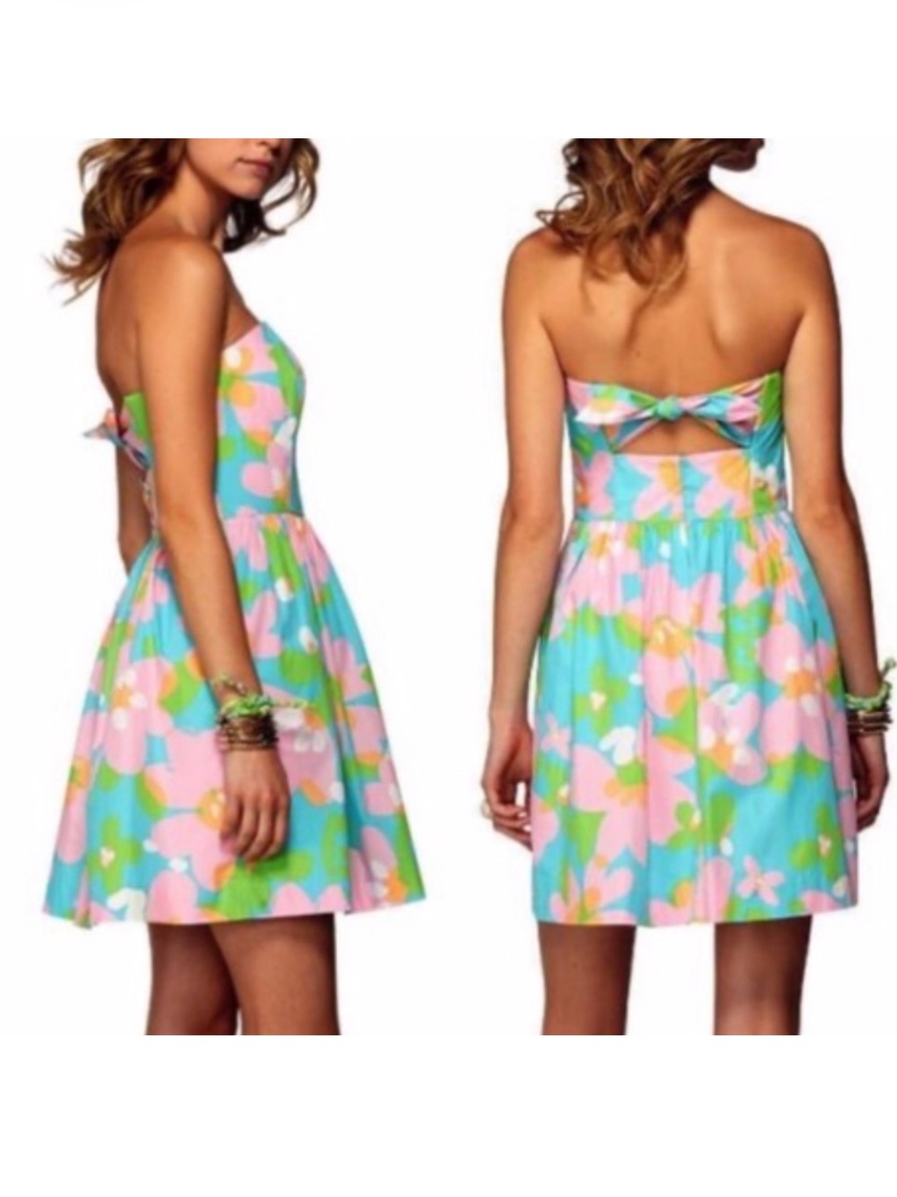 Lilly Pulitzer Richelle Strapless Floral Dress 00